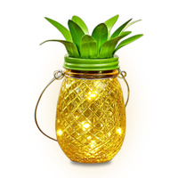 Zahradní lampa LED Solární lucerna Závěsná nádoba ANANAS Glass 3000K