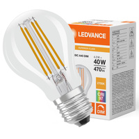 LED žárovka A60 E27 4,2W = 40W 470lm 2700K Teplá bílá FILAMENTNÍ STMÍVATELNÁ LEDVANCE
