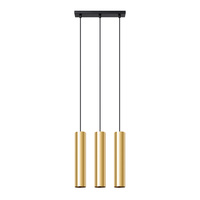 LAGOS 3 3xGU10 Zlatá moderní stropní závěsná lampa SOLLUX