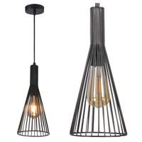 Dekorativní závěsné stropní svítidlo Sanico Goldlux E27 Black Tiana