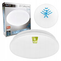 LED koupelnové stropní svítidlo ERIK 18W 4000K IP44 Mikrovlnný pohybový senzor MasterLED