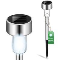 Solární LED lampa, 6500K Chrom PALIS LUMILED