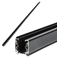 Osvětlovací přípojnice 3-vodičová 2m černá Kobi