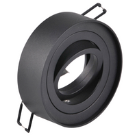 Vestavné stropní svítidlo MR16 GAJA Tuba Spot Round Movable Black GOLDLUX