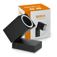 Zahradní venkovní nástěnné svítidlo GU10 IP44 Black Quazar Kobi