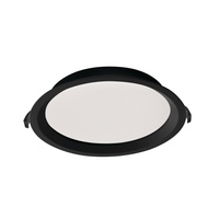 Vestavné LED svítidlo 29,4W 3260lm 3500K Warm CRI90 90° Round Black TIBERI Kanlux