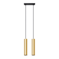 LAGOS 2 2xGU10 zlatá Moderní stropní závěsné svítidlo SOLLUX