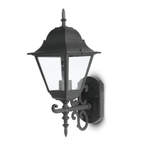 Zahradní lampa E27 Nástěnná lampa Velká matná černá VT-761 V-TAC