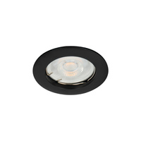 Halogenové bodové svítidlo LED GU5,3 Round Black Vidi Kanlux pro vestavbu pod omítku