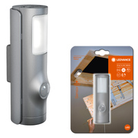 Nightlux Torch LED noční lampa Silver 0.35W 10lm 4000K IP54 Ledvance Pohybový senzor