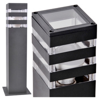 GOLDLUX (Polux) zahradní závěsné svítidlo LED E27 TEKSAS grafit 44cm