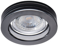 Halogenová bodová LED dioda GU5,3 Round Black Morta Kanlux k montáži pod omítku