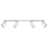 MERIDA stropní svítidlo 4xGU10 Reflektor Halogenové svítidlo Pohyblivé 80cm Bílé SOLLUX
