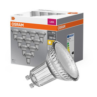 10x LED žárovka GU10 4.3W = 50W 350lm 2700K Teplá bílá 36° OSRAM