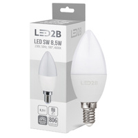 LED žárovka E14 Ball 9W 806lm 4000K Neutral 180° LED2B Kobi