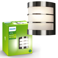 Zahradní lampa LED nástěnná lampa CALGARY myGarden E27 IP44 Silver PHILIPS