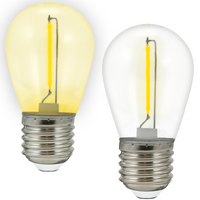 LED žárovka E27 0,3W 50lm 2200K Yellow 360° pro Girland 36V PARTY Sanico Goldlux