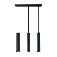 KEON Stropní závěsné svítidlo 3xGU10 Nastavitelná trubice černá MASTERLED