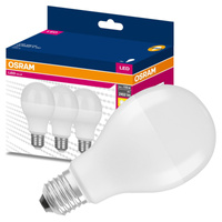 3x LED žárovka E27 A60 19W = 150W 2452lm 3000K Teplá bílá 200° OSRAM HODNOTA