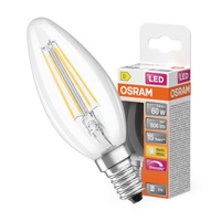 LED žárovka E14 B35 CL 5.5W = 60W 806lm 2700K Teplá bílá 300° OSRAM SUPERSTAR vlákno Stmívatelné
