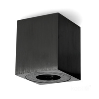 Halogenové svítidlo pro povrchovou montáž Vodotěsný hliník GU10 IP44 Černý Aquarius Kobi