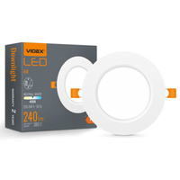 LED panel Zapuštěné vestavné svítidlo 6W 620lm 4000K Neutral Videx