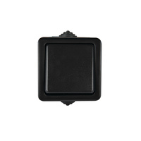 Jednopólový spínač 10A Square Black TEKNO Kanlux