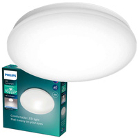 MOIRE přisazená LED stropní lampa 6W 4000K 22cm bílá kulatá PHILIPS