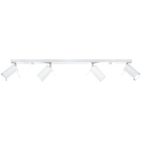 Svítidlo pro povrchovou montáž RING 4L 4xGU10 Reflektor halogenový pohyblivý minimalistický bílý SOLLUX