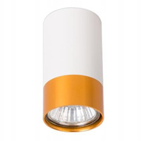 Halogenový reflektorový bodový reflektor GU10 s povrchovou montáží, kulatý, bílý, zlatý, Clement Masterled