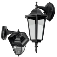E27 IP54 Black KOBI LED venkovní zahradní nástěnná lampa