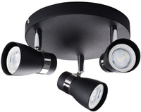 LED GU10 nastavitelné reflektorové stropní svítidlo černé Enali Kanlux