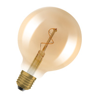 LED žárovka G95 Vintage E27 1,8W 30lm 2200K teplá bílá 320° Amber Filament Vintage 1906 Osram