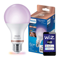 LED žárovka E27 A67 13W = 100W 2200-6500K TW + RGB SMART WiFi Philips WiZ