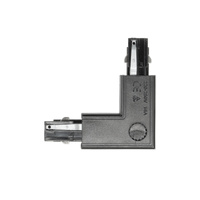 Přípojnicový spínač 3-drátový L pravý externí černý Kobi