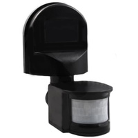 PIR venkovní detektor pohybu IP44 černý