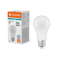 LED žárovka E27 A60 10W = 75W 1055lm 6500K Cold 180° Ledvance