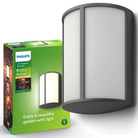 Zahradní lampa LED nástěnná lampa STOCK myGarden 6W 2700K IP44 Antracit PHILIPS
