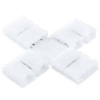 Čtyřnásobný konektor typu X pro jednobarevné 2PIN 8mm LED pásky