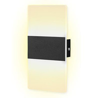 Nástěnná LED lampa nad zrcadlo 5W 360lm 4000K černá Plaxio Masterled