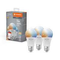 LED žárovka E27 9,5W = 75W 1055lm CCT Stmívatelná SMART+ WiFi Classic Ledvance