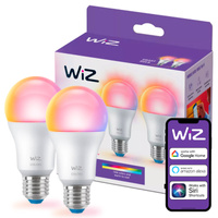 2x LED žárovka E27 A60 8,5W = 60W 806lm 2200-6500K RGB + TW Smart SMART WiFi Bluetooth App WiZ