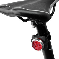 Svítilna na kolo ZADNÍ MS B301 3x LED 4 režimy svícení