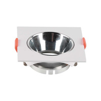 Zapuštěné stropní svítidlo GU10 s očkem čtvercový bílý/chromový VT-932 V-TAC