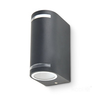 Zahradní venkovní nástěnné svítidlo 2x GU10 IP44 Grey Quazar Kobi