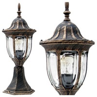 ZAHRADNÍ SVÍTIDLO FLORENCIE 1xE27 GOLDLUX (Polux) nízká PATINA