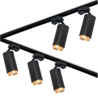 Sada 3m kolejnic + 5x stropní svítidlo s reflektorem GU10 LUMILED track lighting