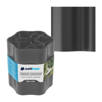 Okraje trávníků Pružná vlnitá lepenka 20 cm x 9 m Grafit CELLFAST