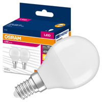 2x LED žárovka E14 P45 4.9W = 40W 470lm 2700K Teplá bílá 200° OSRAM HODNOTA