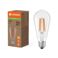LED Edison E27 ST64 3,8W = 60W 806lm 2700K Teplá 300° žárovka Ledvance